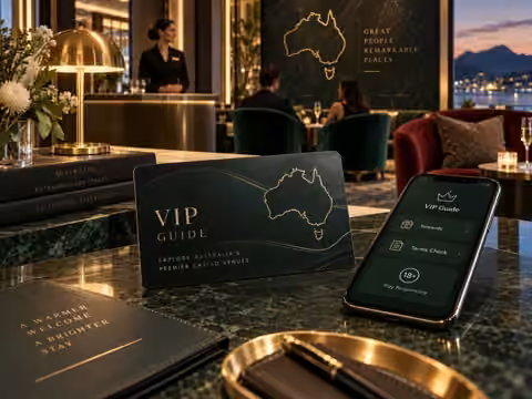 premium casino lounge and loyalty guide visual